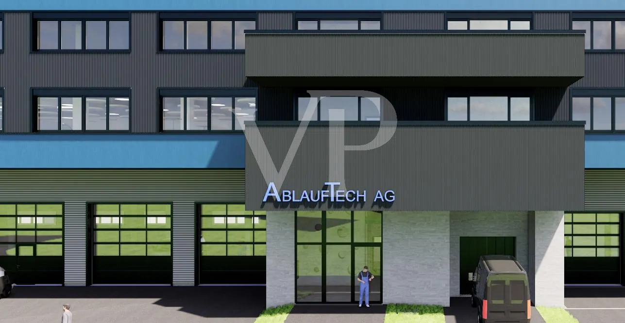 Aussenvisualisierung Haupteingang Westfassade