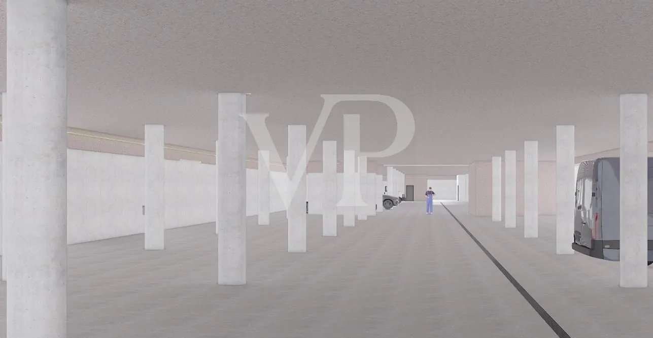 Innenvisualisierung UG Einstellhalle