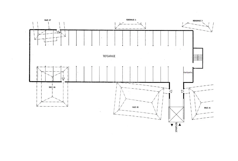 Grundriss Tiefgarage