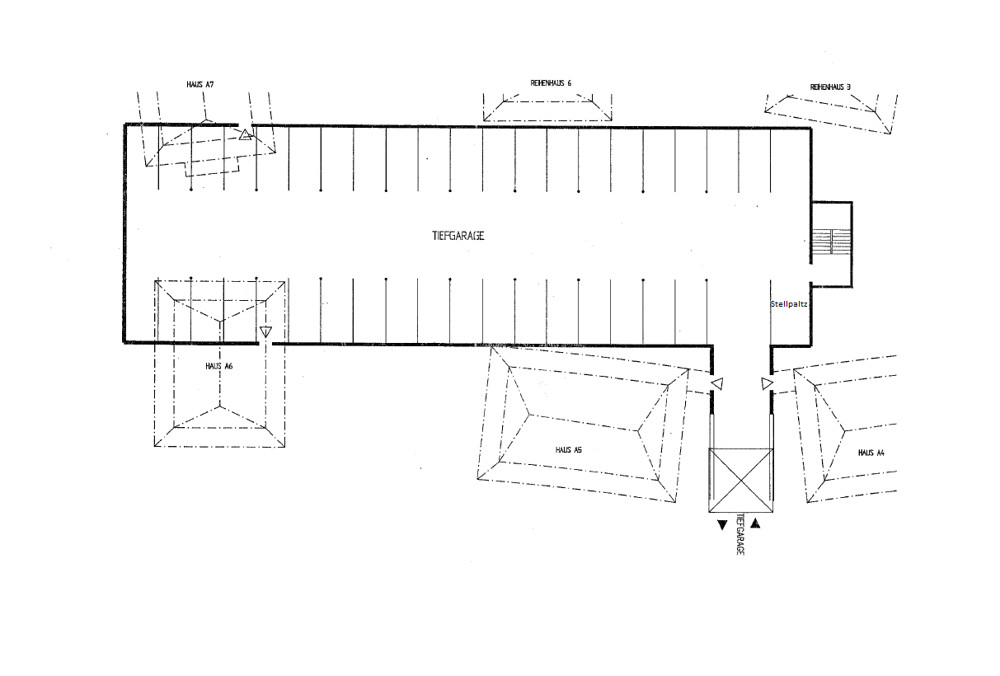 Grundriss Tiefgarage