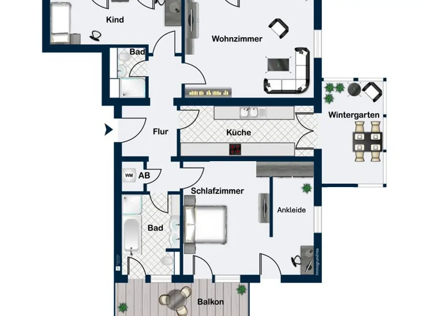 Grundriss 3. Obergeschoss
