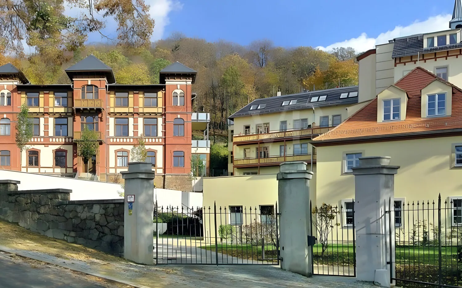 Ansicht auf das Anwesen