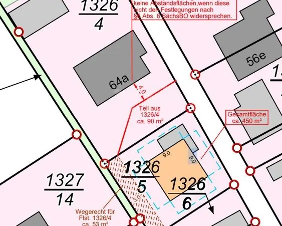 Darstellung zu verkaufende Liegenschaft