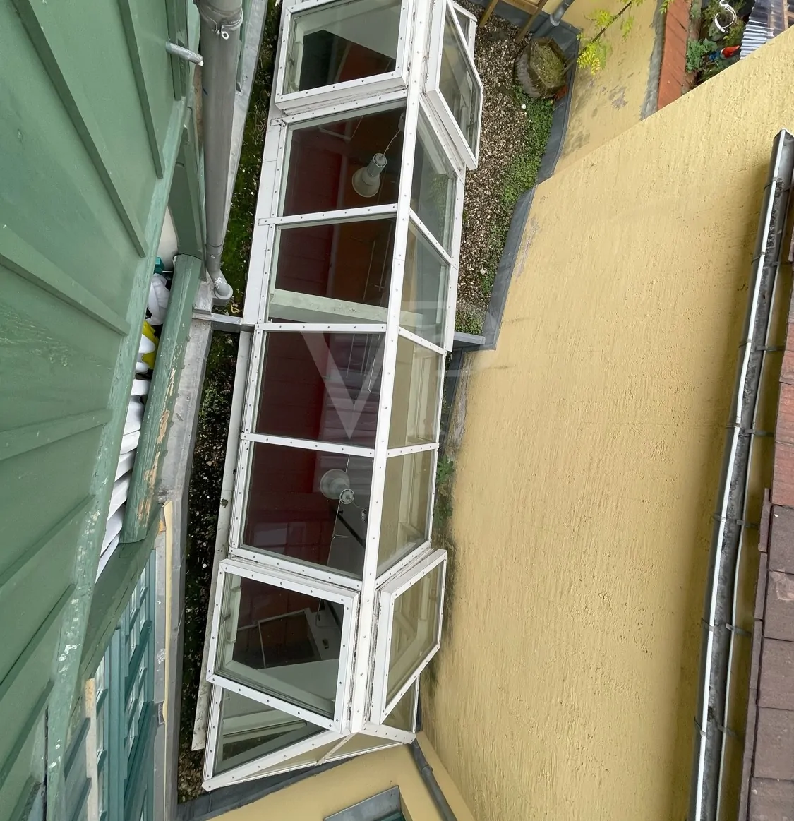 Glaspassage von oben