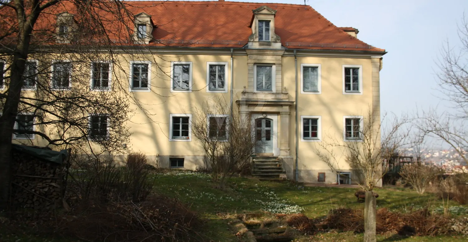 Hausansicht vom Park