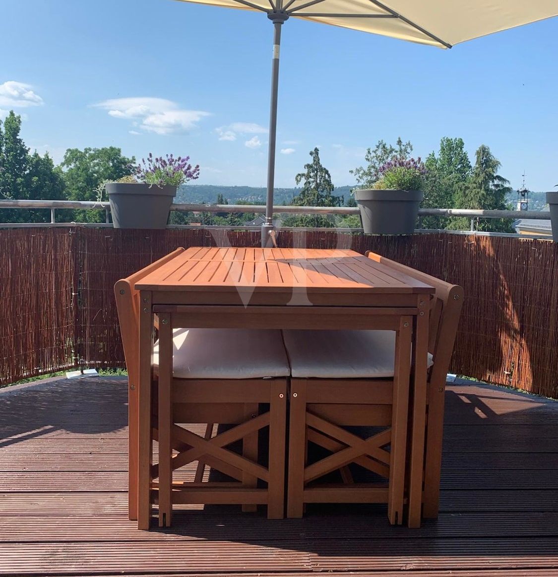 Balkon im Sommer