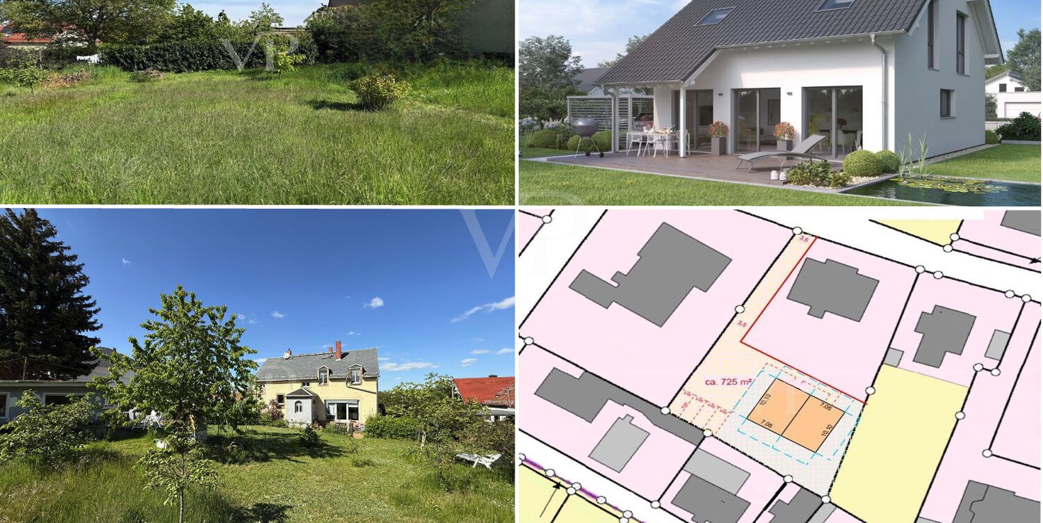 Bauland in zweiter Reihe von Radebeul Lindenau für Ihr Traumhaus