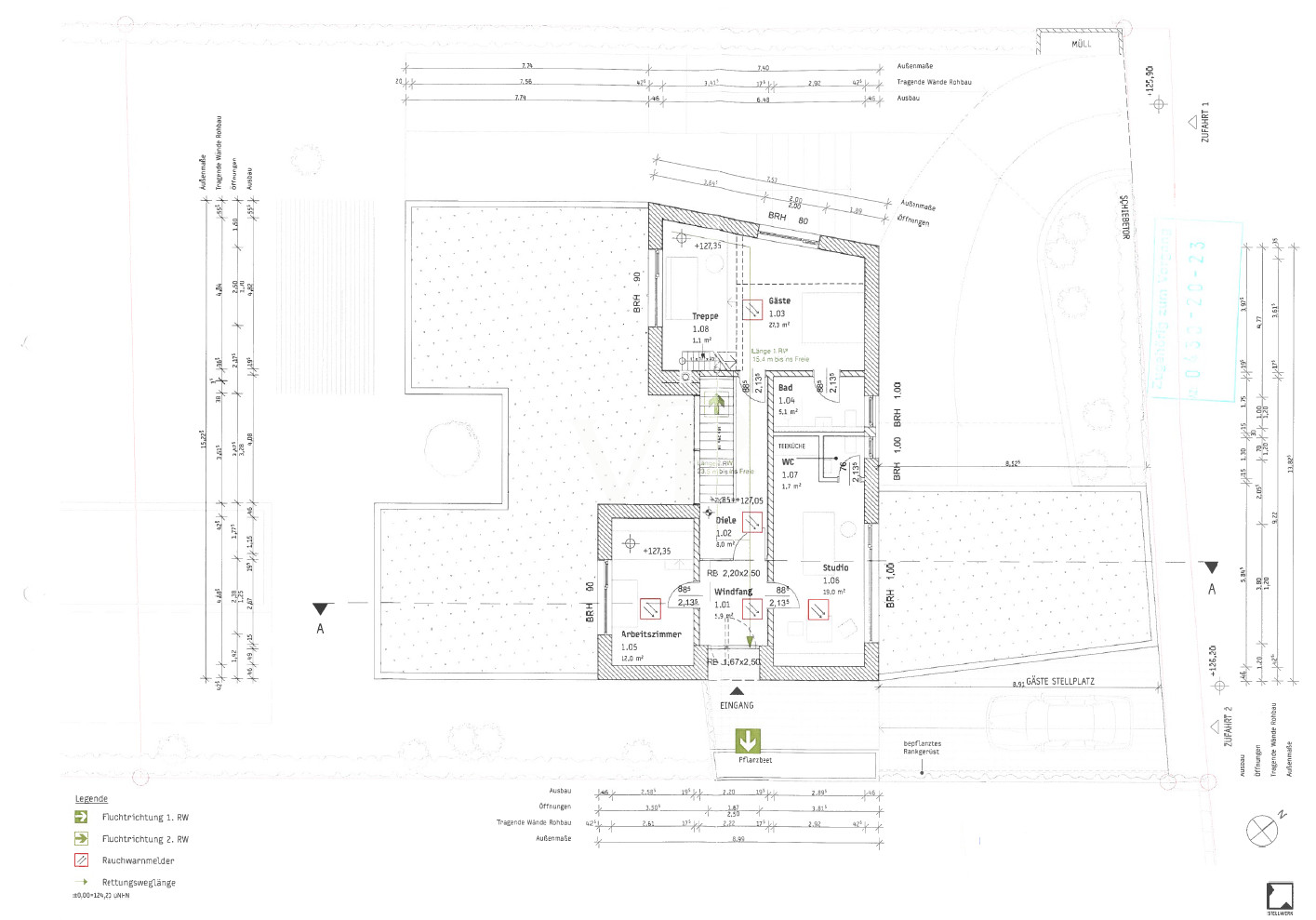 Studioebene mit möglicher Einliegerwohnung