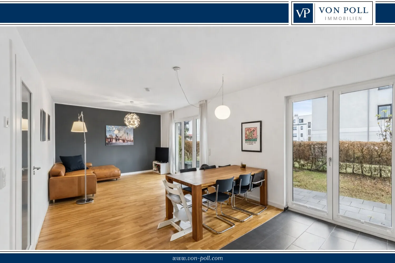 Attraktive Wohnung mit großem Garten in ruhiger Lage