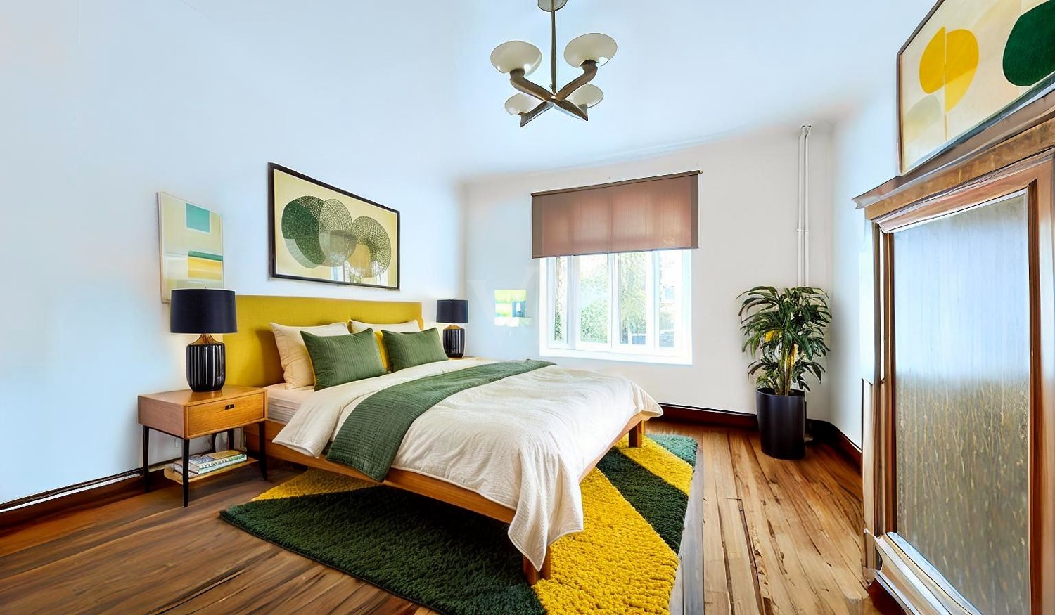 Schlafzimmer Erdgeschoss visualisiert
