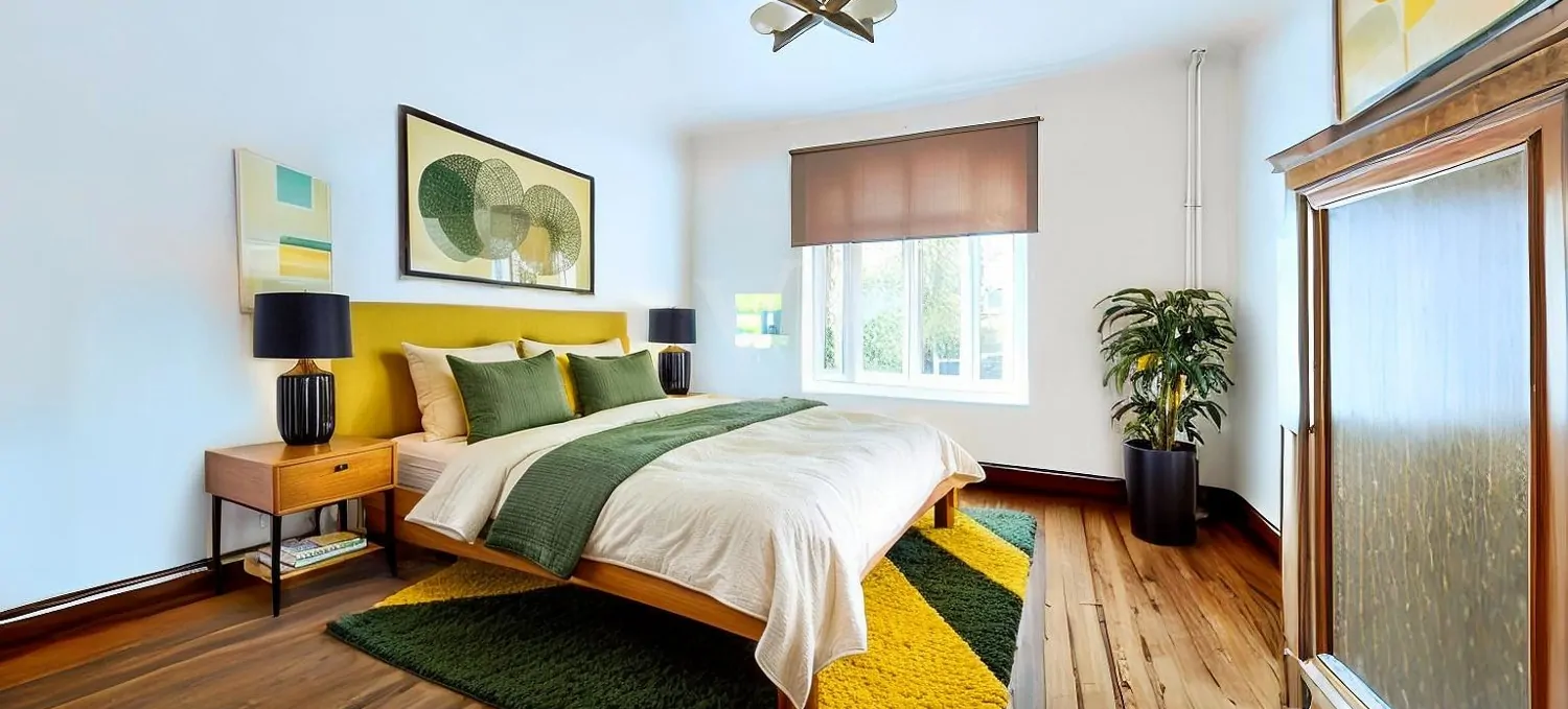 Schlafzimmer Erdgeschoss visualisiert