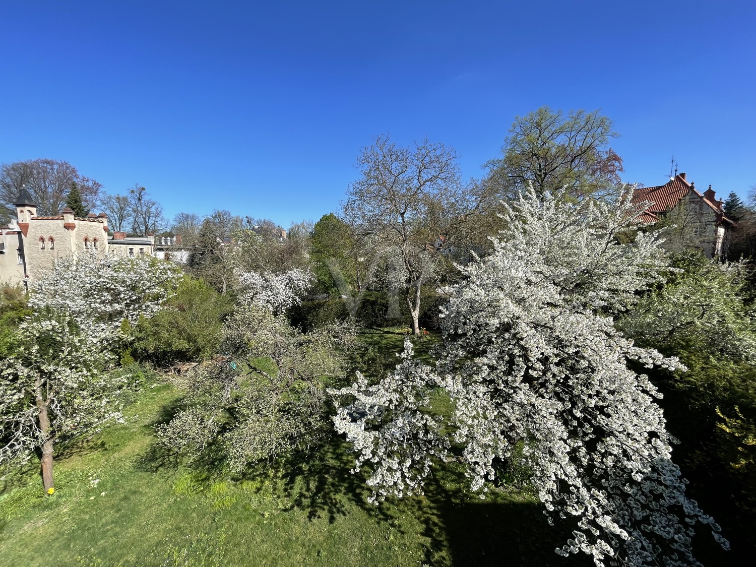 Gartenansicht Vogelperspektive