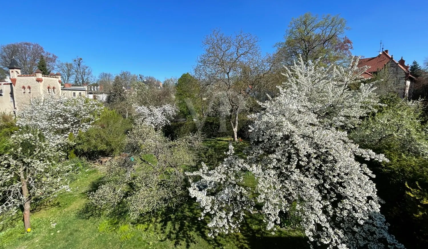 Gartenansicht Vogelperspektive