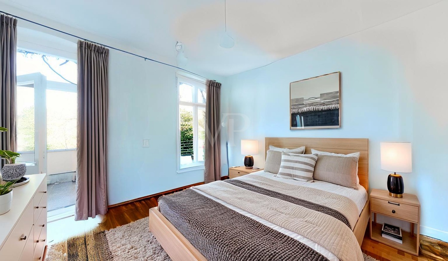 Schlafzimmer 2 Obergeschoss visualisiert