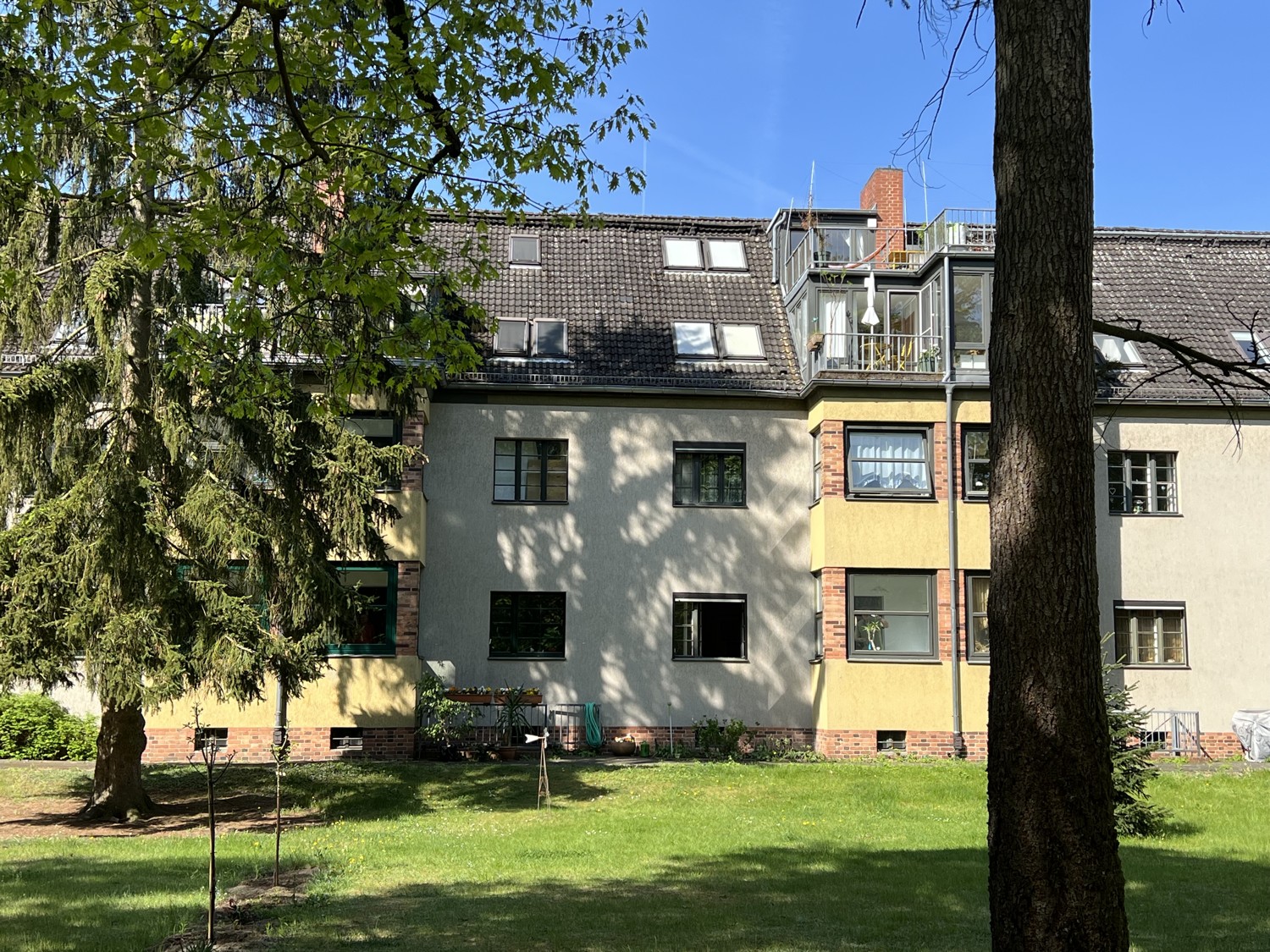 Die Wohnanlage Gartenseite