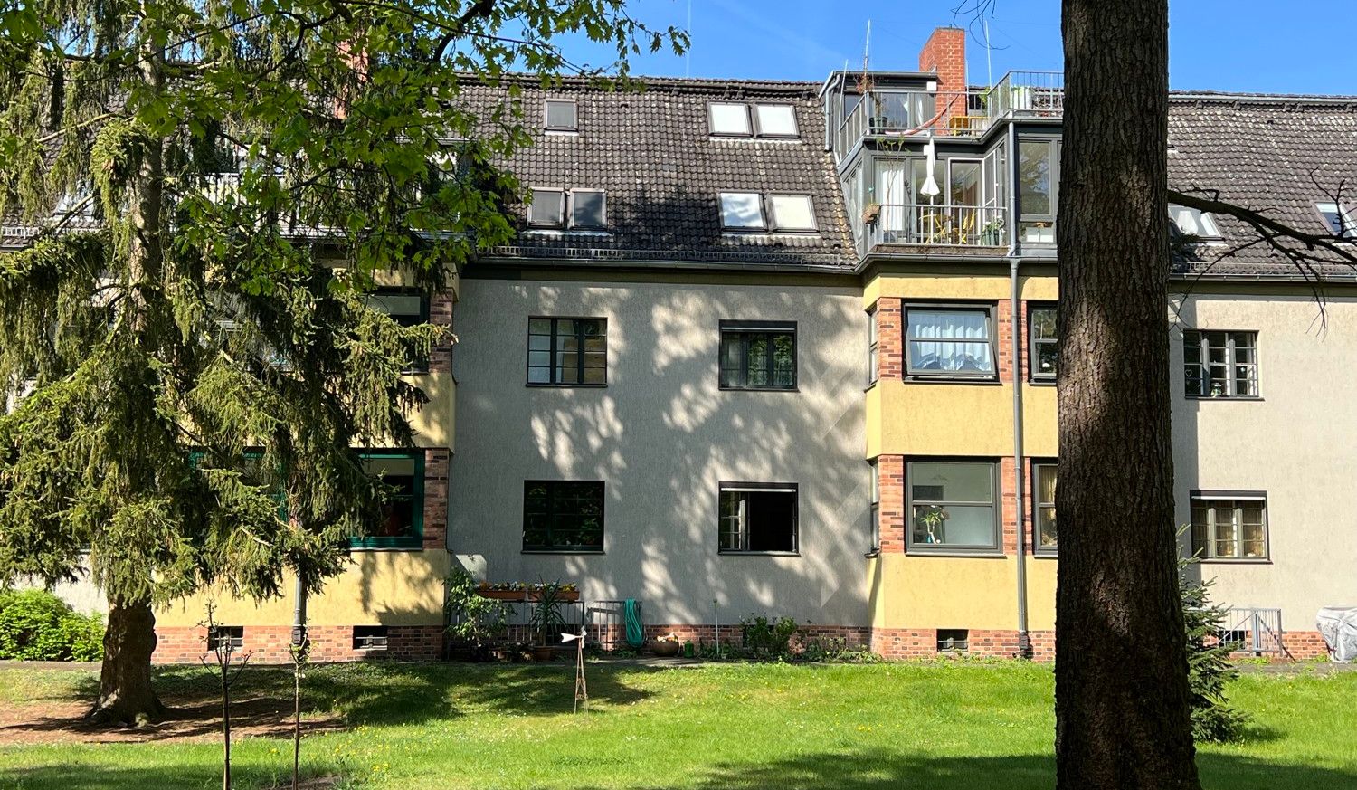 Die Wohnanlage Gartenseite