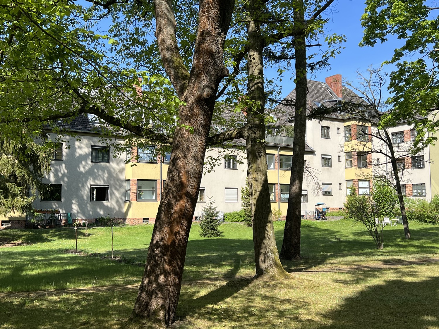 Die Wohnanlage Gartenseite