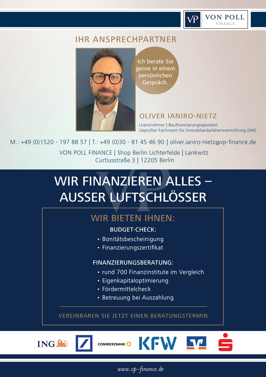 Für Sie die beste Finanzierung!