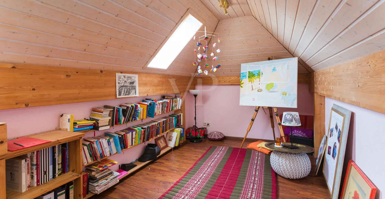 Hobbyraum im Spitzboden