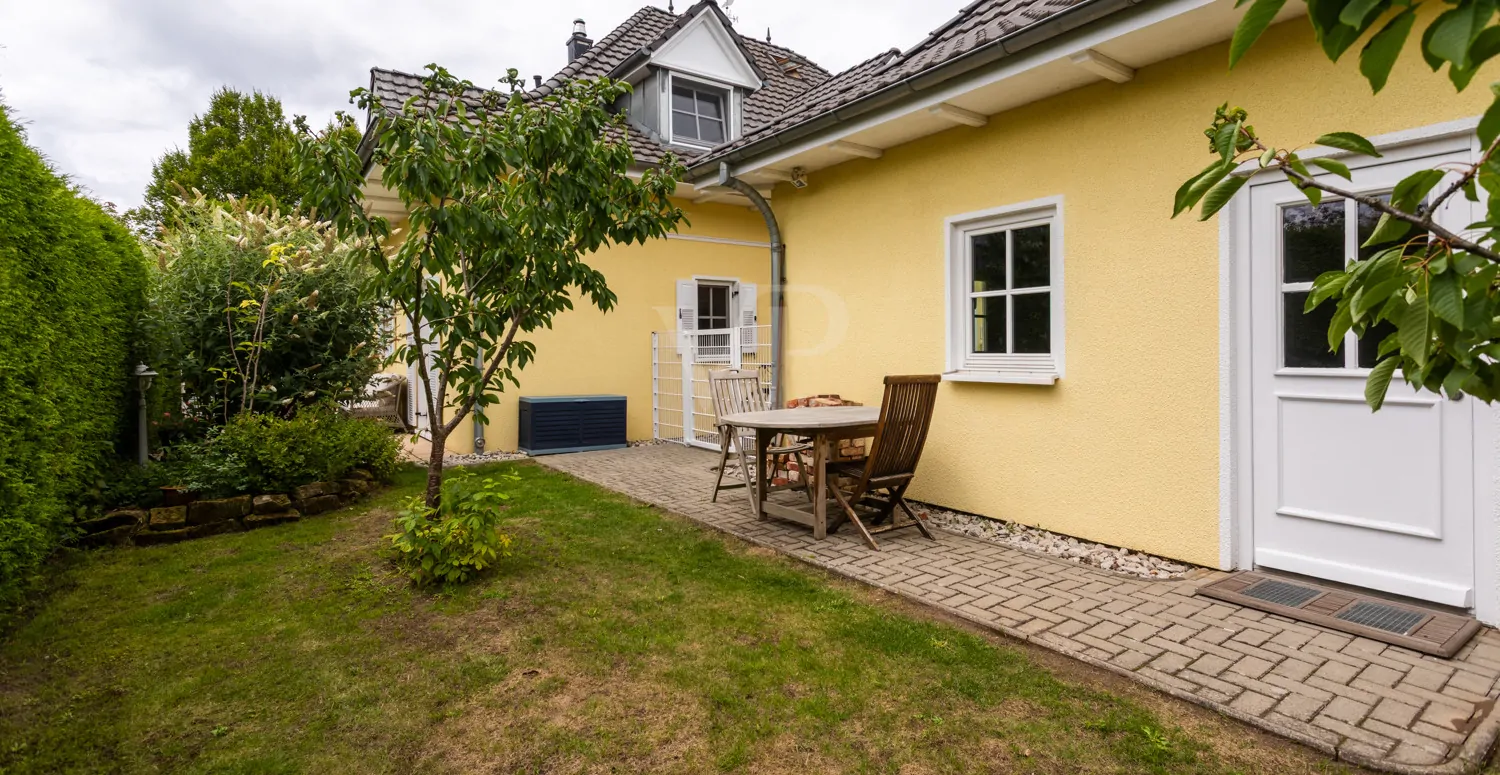 Terrasse Fahrradschuppen