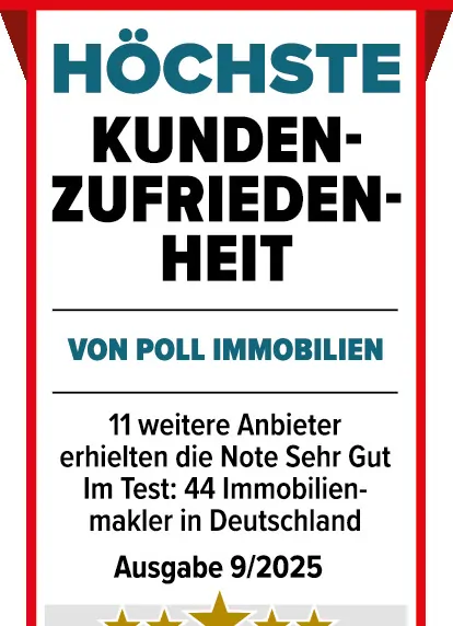 Siegel_FOMO_Hoechste Kundenzufriedenheit_2025_VON POLL IMMOBILIEN