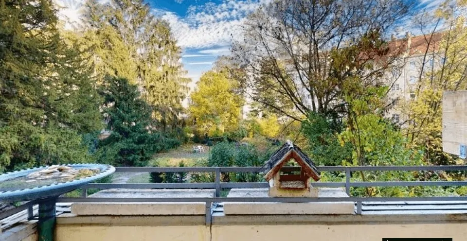 Balkonblick gartenseitig