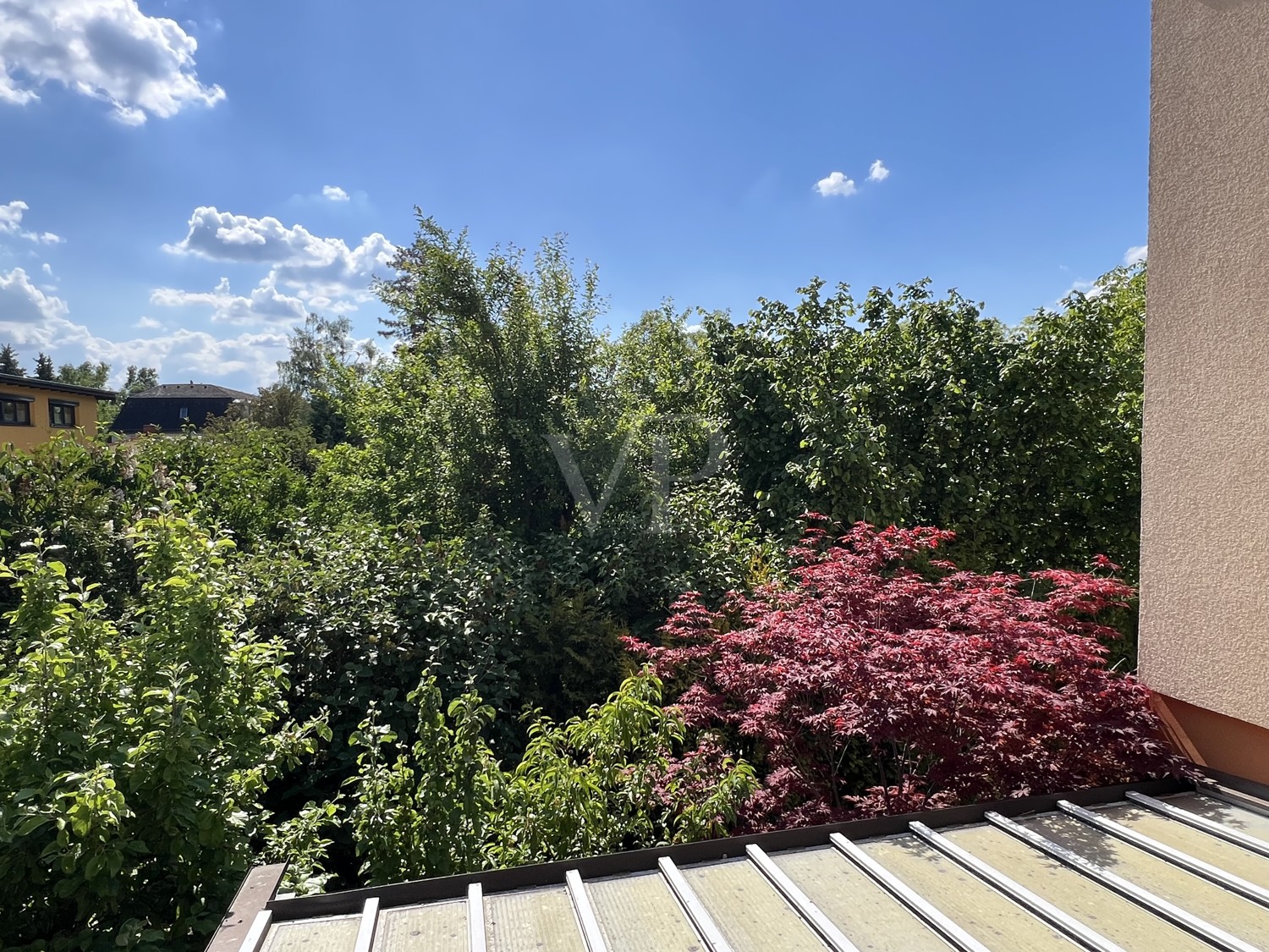 Blick vom Balkon