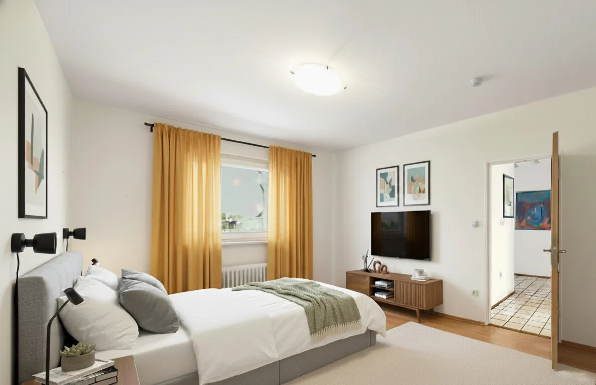 Visualisierung Schlafzimmer 2 (KI-generiert)