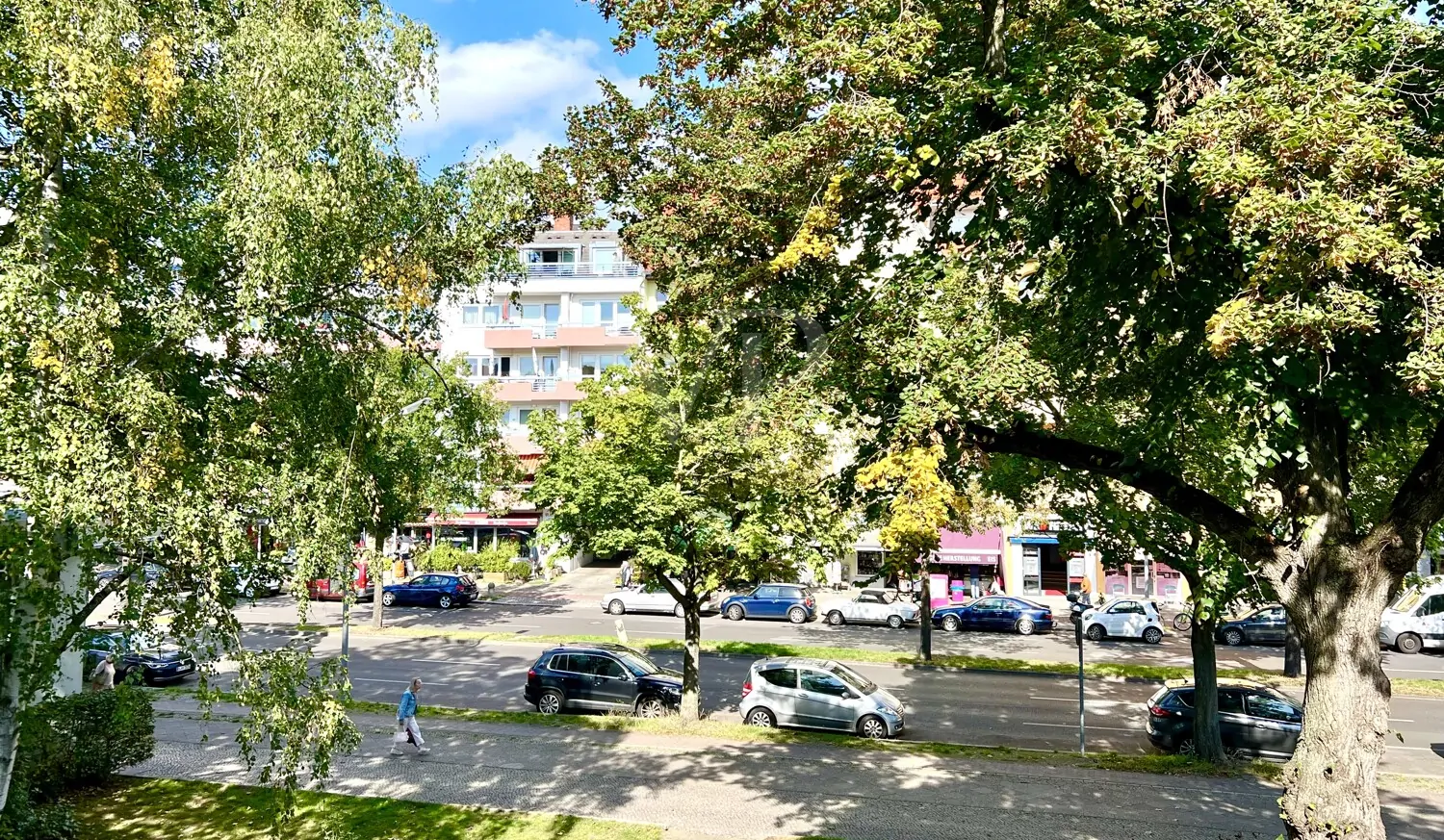 Ausblick zur Straße