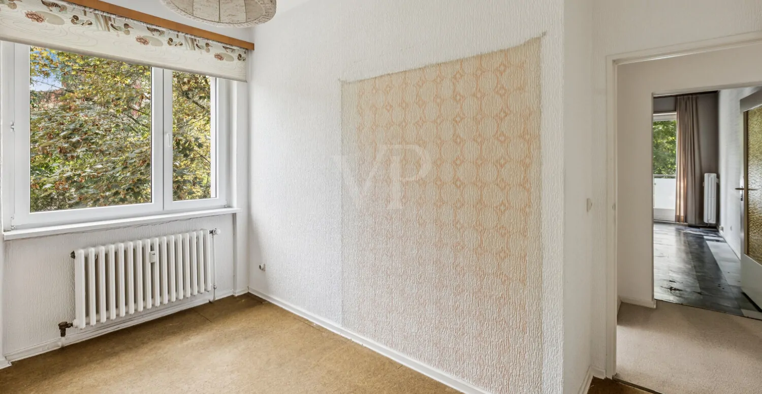 Blick vom Kinderzimmer Richtung Wohnzimmer