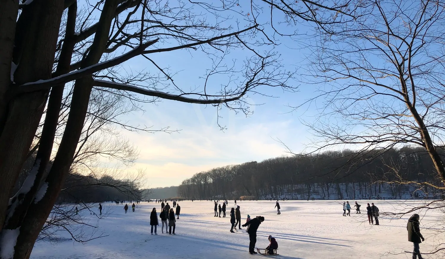Winterspaß auf dem Schlachtensee