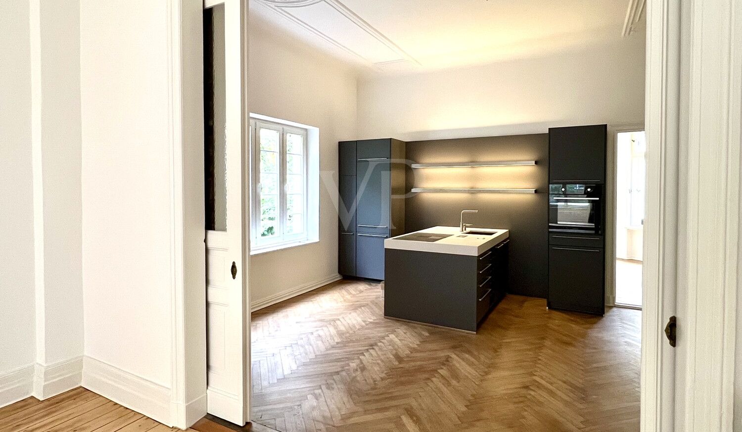 Schiebetür vom Wohnzimmer zur Küche