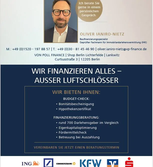 Für Sie die beste Finanzierung!