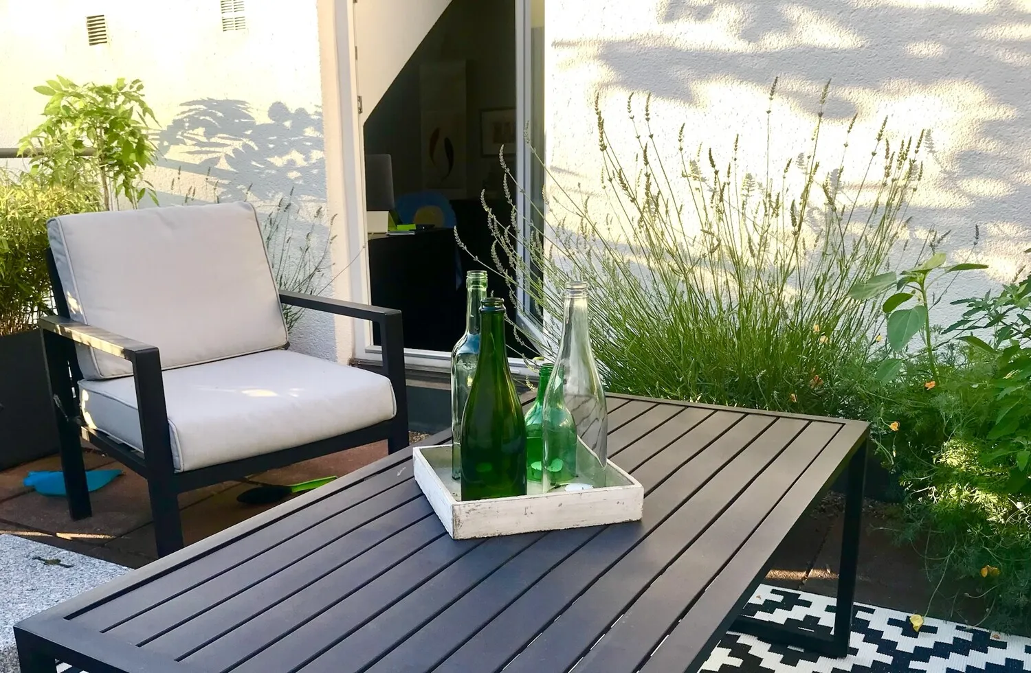 Sommer auf der oberen Dachterrasse