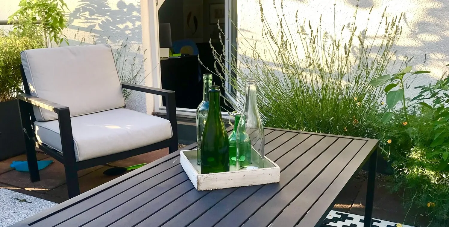 Sommer auf der oberen Dachterrasse