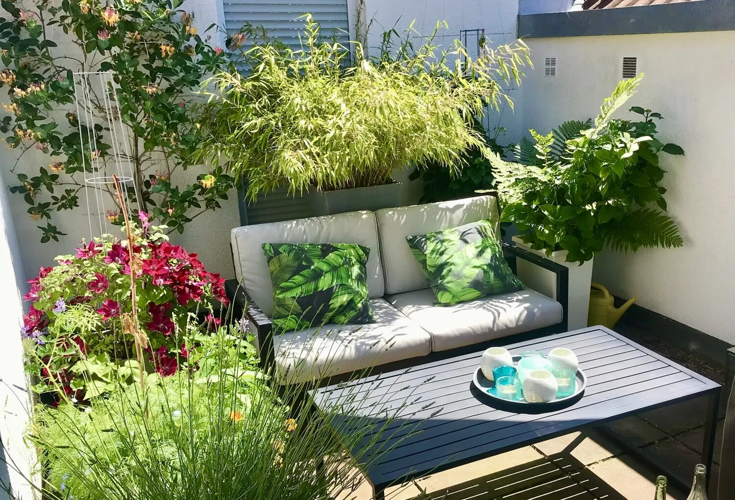 Sommer auf der oberen Dachterrasse