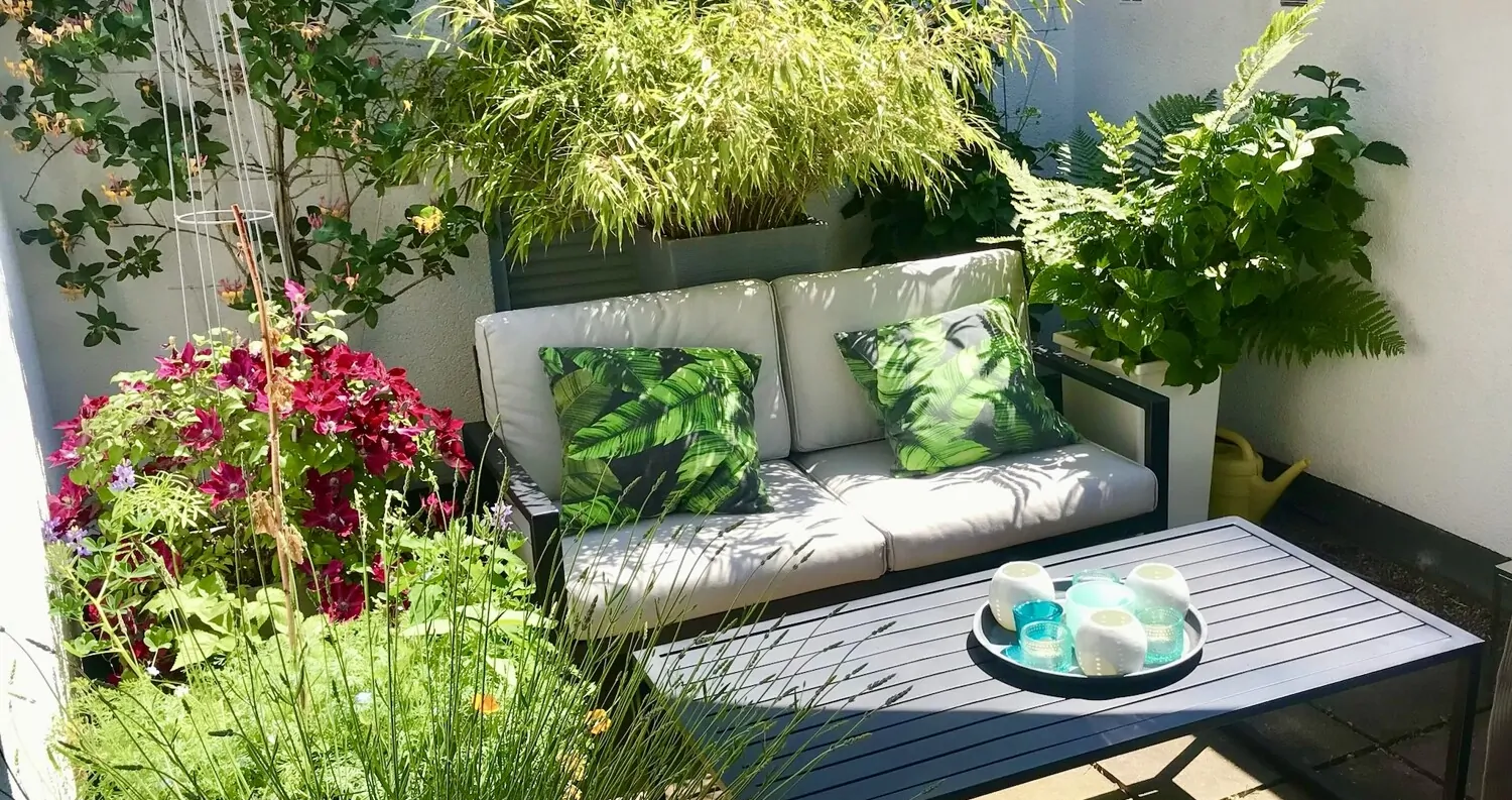 Sommer auf der oberen Dachterrasse