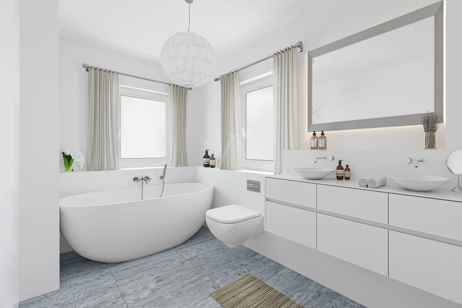 Badezimmer OG visualisiert