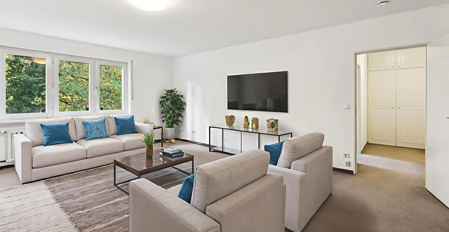 Wohnzimmer visualisiert