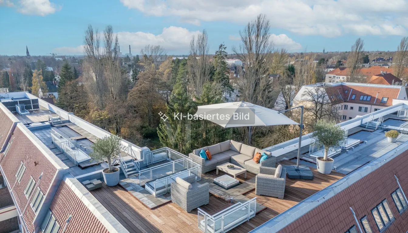 KI Visualisierung Dachterrasse