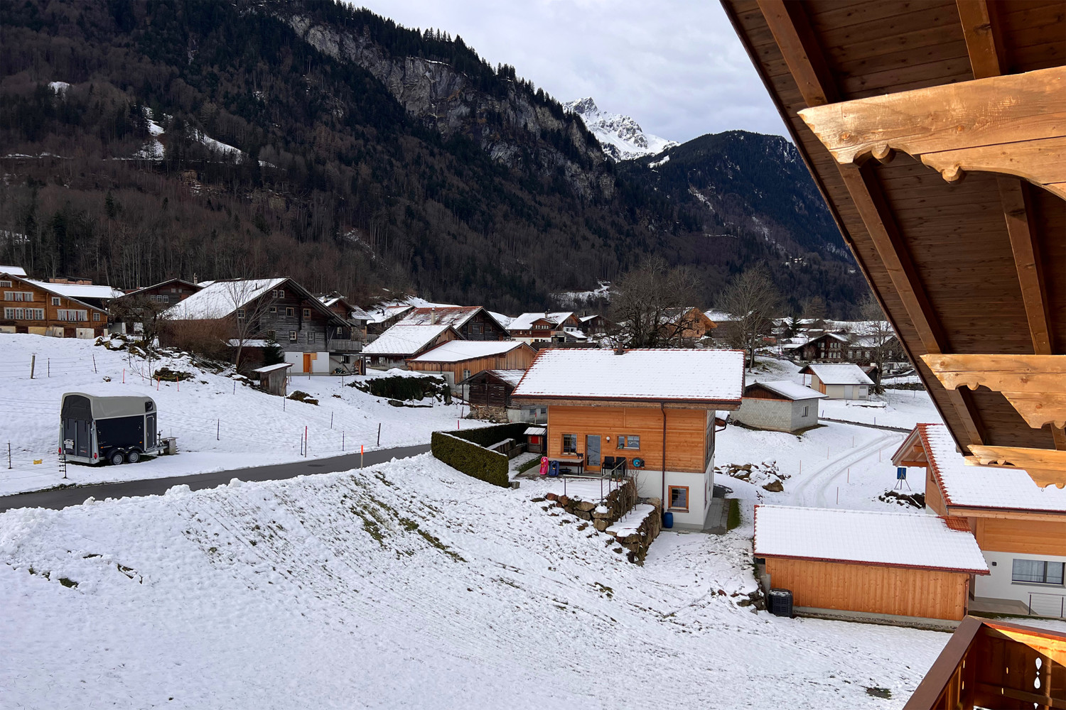 Blick vom Balkon