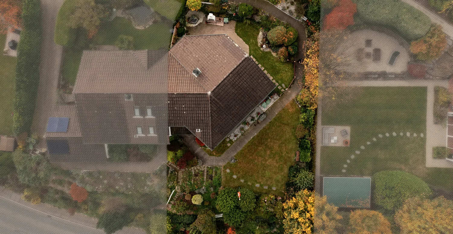 Grundstück von oben