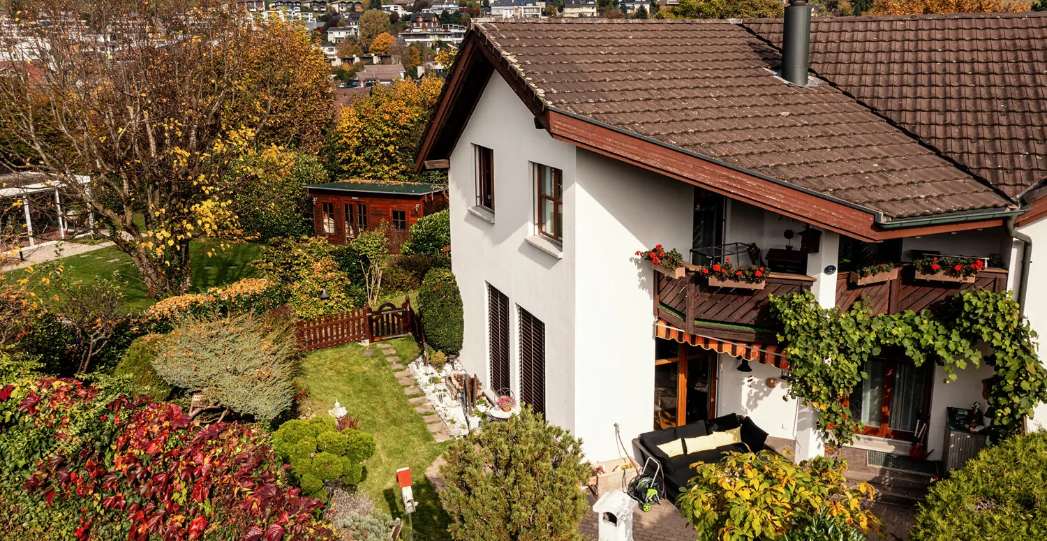 Ansicht Haus und Garten