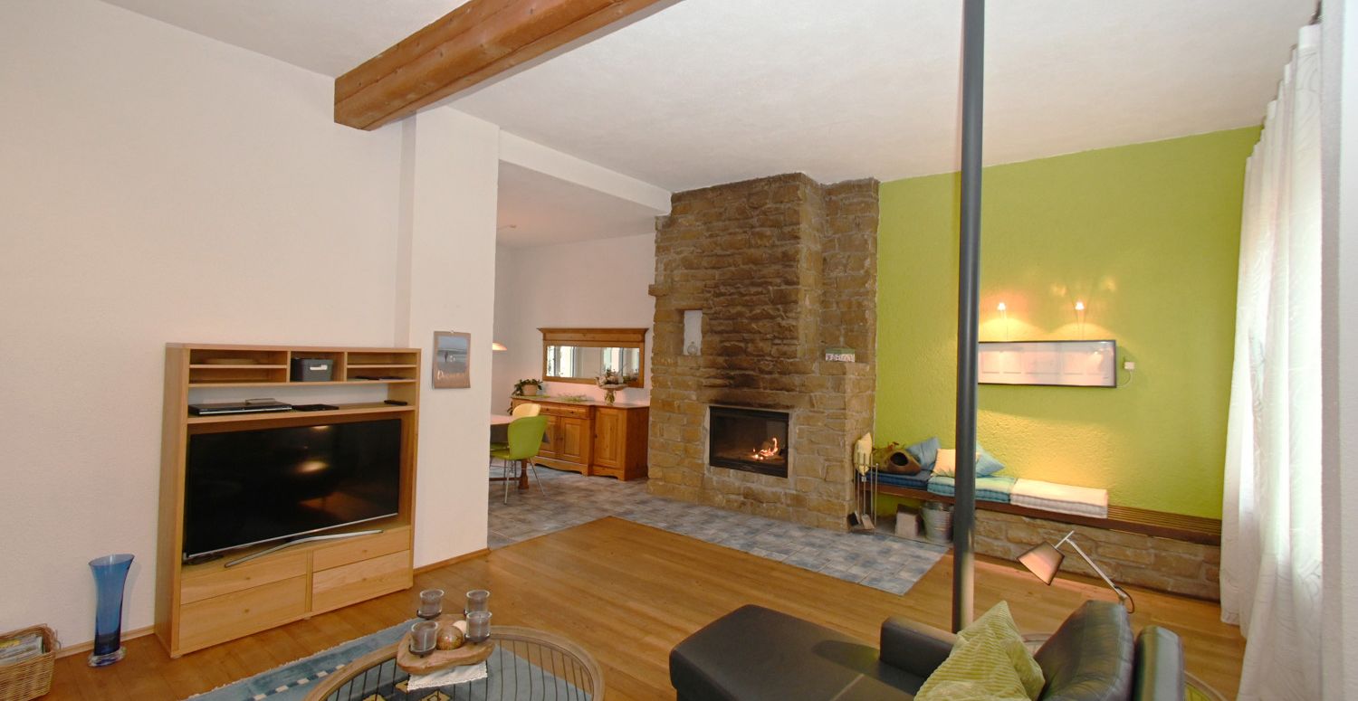 EG Wohnzimmer mit Kamin