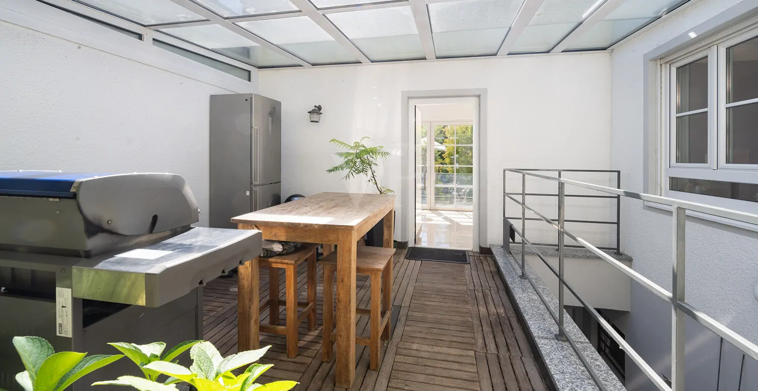 Überdachte Terrasse