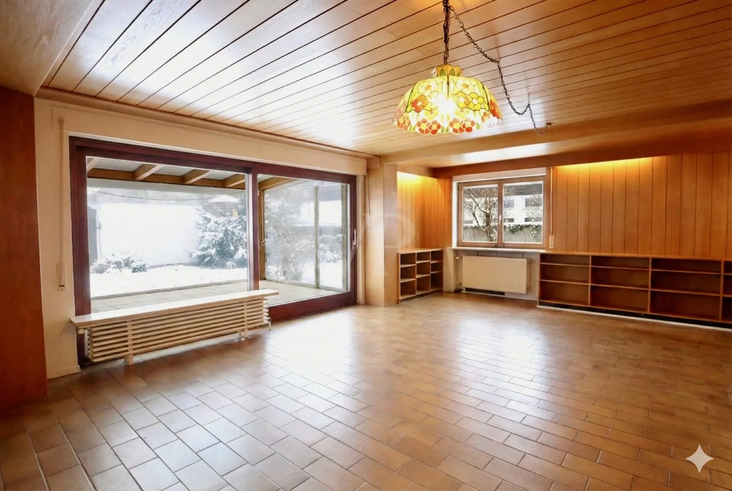 Wohnzimmer mit Terrasse