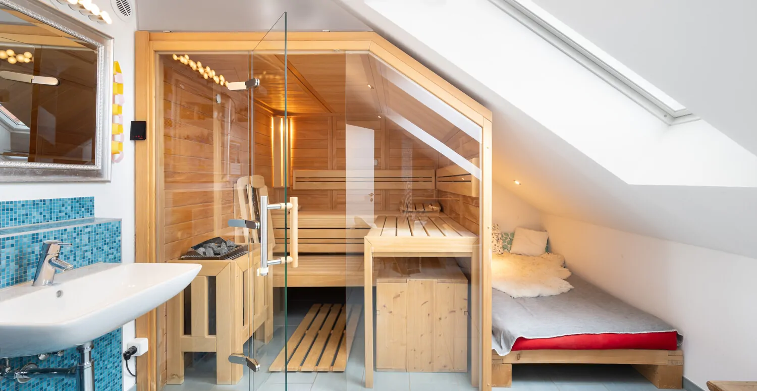 Badezimmer Sauna DG