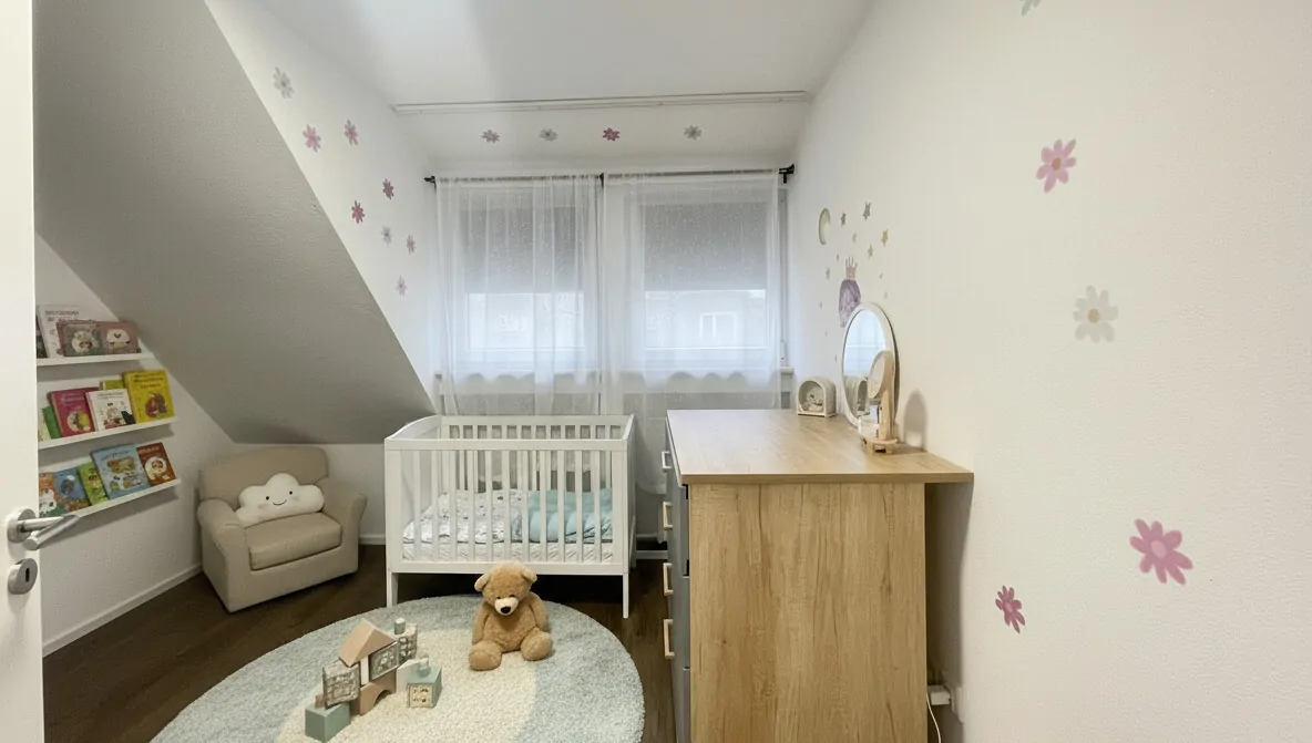 OG Kinderzimmer mit Einrichtungsbeispiel