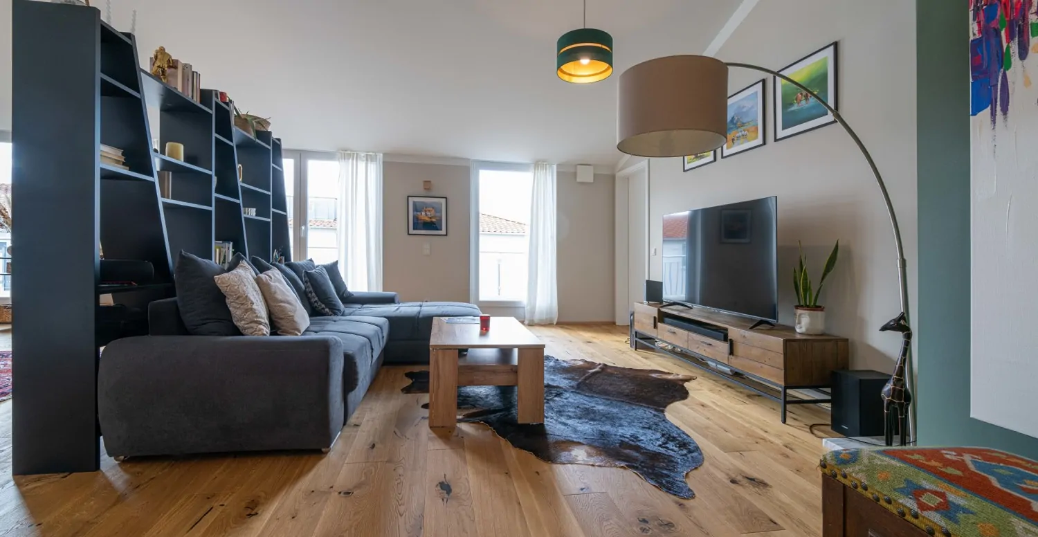 optisch abgetrennter Wohnbereich