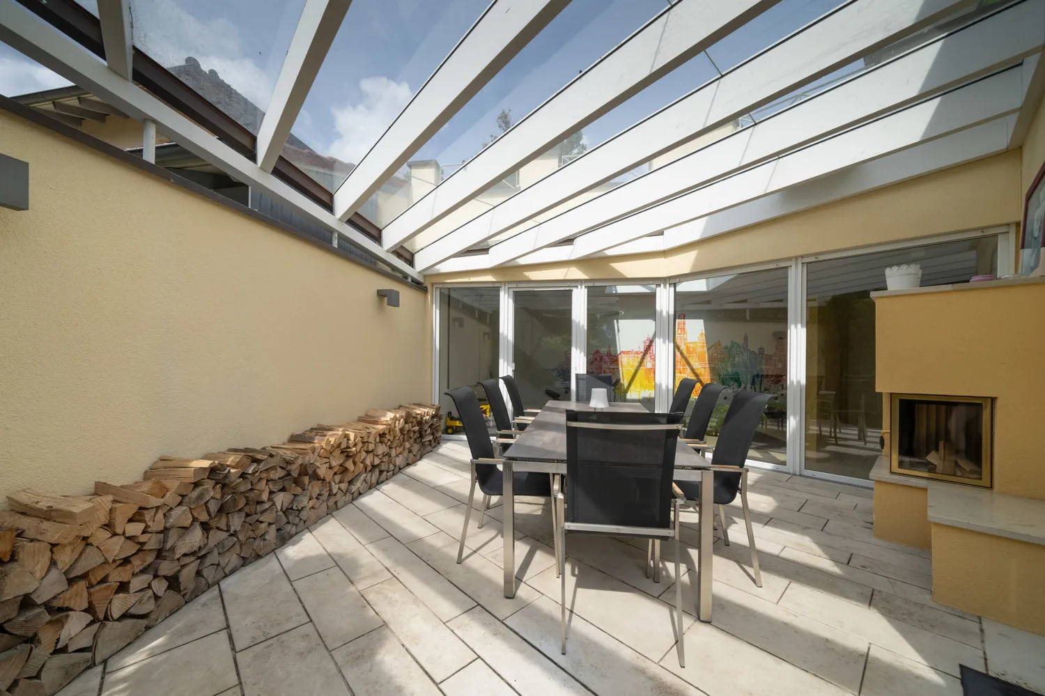 Überdachte Terrasse